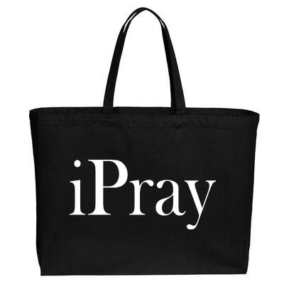 iPray I Pray Cotton Canvas Jumbo Tote