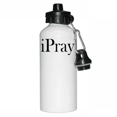 iPray I Pray Aluminum Water Bottle 