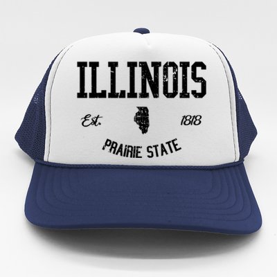 Illinois Prairie State Varsity Sports College Athletic Trucker Hat