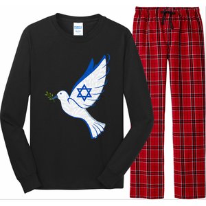 Israel Pro Support Stand Strong Peace Love Jewish  Long Sleeve Pajama Set