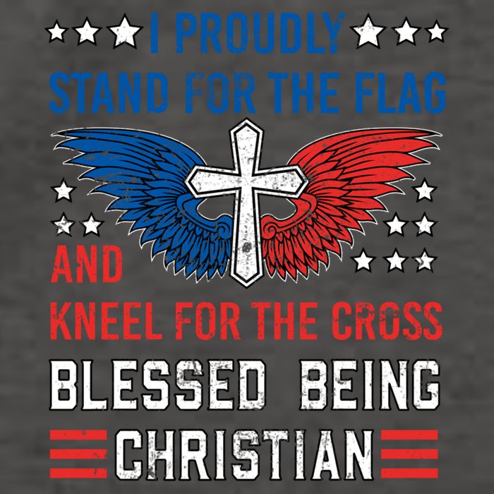 I Proudly Stand For The Flag And Kneel For The Cross Usa Gift Vector Backpack