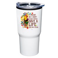 I Paint So I Don't Choke People Save A Life send Paint Color Tumbler