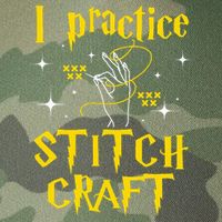 I Practice Stitch Craft Cross Stitching Cross Stitcher Legacy Tie Dye Trucker Hat