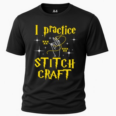 I Practice Stitch Craft Cross Stitching Cross Stitcher Performance Shirt