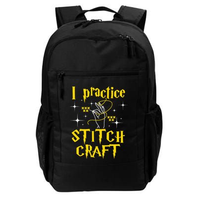 I Practice Stitch Craft Cross Stitching Cross Stitcher Backpack
