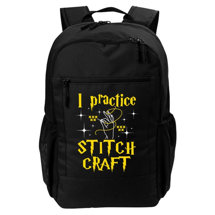 I Practice Stitch Craft Cross Stitching Cross Stitcher Backpack