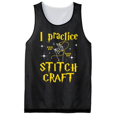 I Practice Stitch Craft Cross Stitching Cross Stitcher Mesh Reversible Basketball Jersey Tank