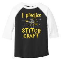 I Practice Stitch Craft Cross Stitching Cross Stitcher Toddler Fine Jersey T-Shirt