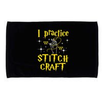 I Practice Stitch Craft Cross Stitching Cross Stitcher Microfiber Hand Towel