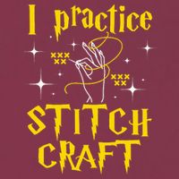 I Practice Stitch Craft Cross Stitching Cross Stitcher 16oz Travel Tumbler