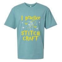 I Practice Stitch Craft Cross Stitching Cross Stitcher Sueded Cloud Jersey T-Shirt
