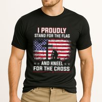 I Proudly Stand For The Flag And Kneel For The Cross Performance Shirt