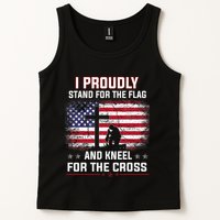 I Proudly Stand For The Flag And Kneel For The Cross Tank Top