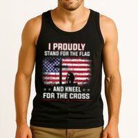 I Proudly Stand For The Flag And Kneel For The Cross Tank Top