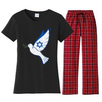 Israel Pro Support Stand Strong Peace Love Jewish  Women's Flannel Pajama Set