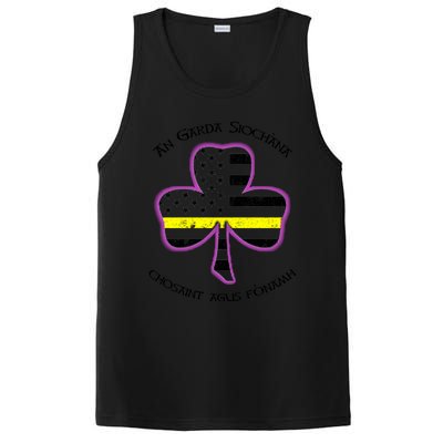 Irish Police Shamrock Cute Gift Gaelic Police Saying PosiCharge Competitor Tank