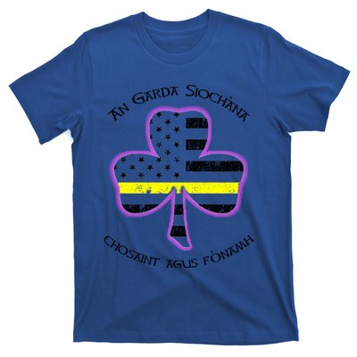 Irish Police Shamrock Cute Gift Gaelic Police Saying T-Shirt