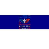 I Proudly Stand For The Flag And Kneel For The Cross Usa Funny Gift Bumper Sticker