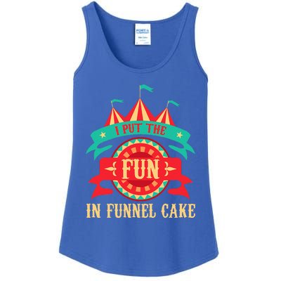 I Put The Fun In Funnel Cake Circus Birthday Ladies Essential Tank