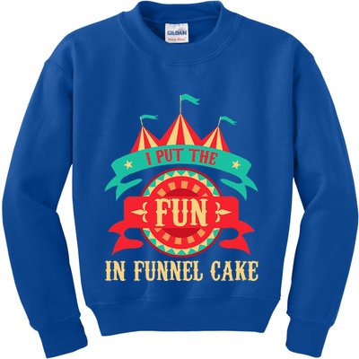 I Put The Fun In Funnel Cake Circus Birthday Kids Sweatshirt