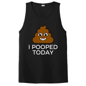 I Pooped Today Funny Joke, B Day Costume Poo Humor PosiCharge Competitor Tank