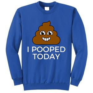 I Pooped Today Funny Joke, B Day Costume Poo Humor Sweatshirt