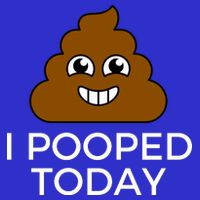 I Pooped Today Funny Joke, B Day Costume Poo Humor Button
