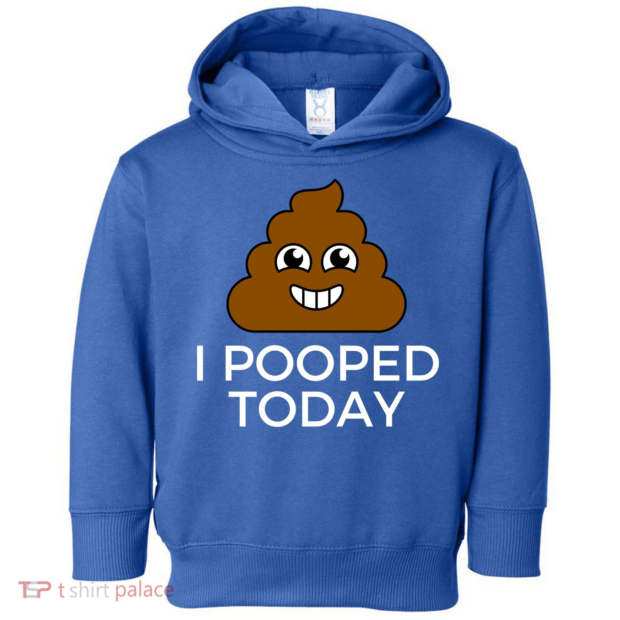 I Pooped Today Funny Joke, B Day Costume Poo Humor Toddler Hoodie