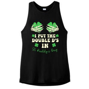 I Put The Double Ds In St Paddys Day Funny Ladies PosiCharge Tri-Blend Wicking Tank