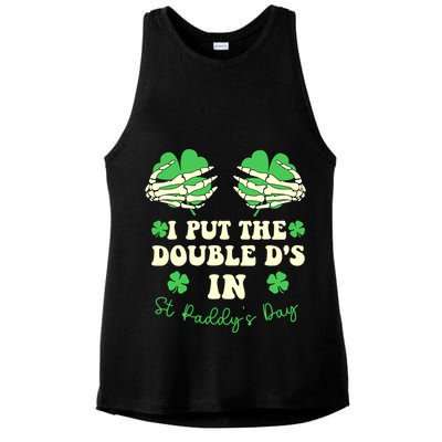 I Put The Double Ds In St Paddys Day Funny Ladies PosiCharge Tri-Blend Wicking Tank