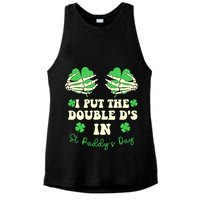 I Put The Double Ds In St Paddys Day Funny Ladies PosiCharge Tri-Blend Wicking Tank