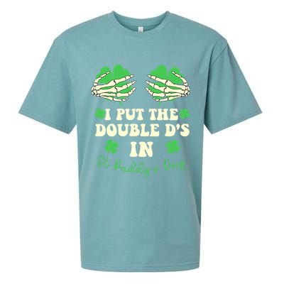 I Put The Double Ds In St Paddys Day Funny Sueded Cloud Jersey T-Shirt
