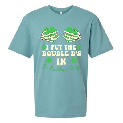 I Put The Double Ds In St Paddys Day Funny Sueded Cloud Jersey T-Shirt