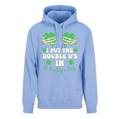 I Put The Double Ds In St Paddys Day Funny Unisex Surf Hoodie