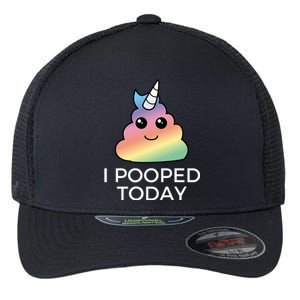 I Pooped Today Sarcastic Adult Humor Party Flexfit Unipanel Trucker Cap