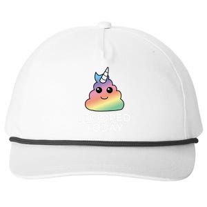 I Pooped Today Sarcastic Adult Humor Party Snapback Five-Panel Rope Hat