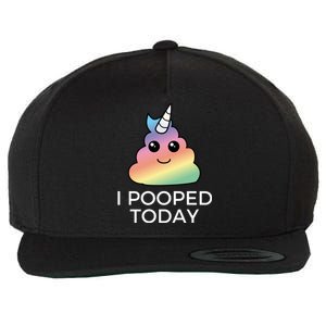 I Pooped Today Sarcastic Adult Humor Party Wool Snapback Cap