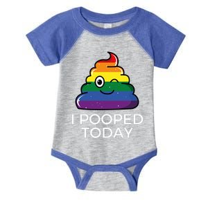 I Pooped Today Sarcastic Adult Humor Party Infant Baby Jersey Bodysuit