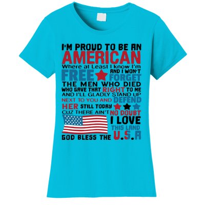 I’m Proud To Be An American Gift Women's T-Shirt