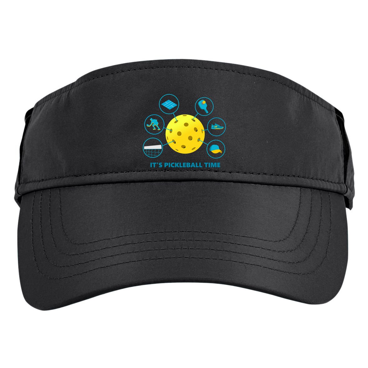 Its Pickleball Time Adult Drive Performance Visor