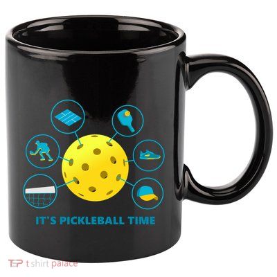 Its Pickleball Time 11oz C Handle Ceramic Mug