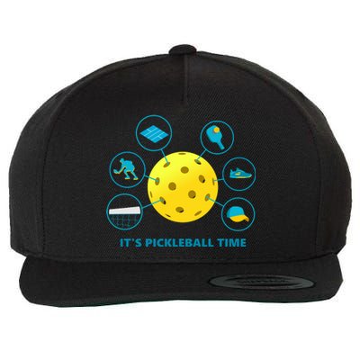 Its Pickleball Time Wool Snapback Cap