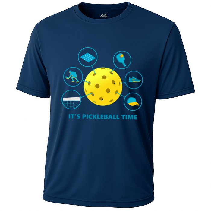 Its Pickleball Time Cooling Performance Crew T-Shirt