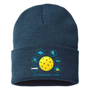 Its Pickleball Time Sustainable Knit Beanie