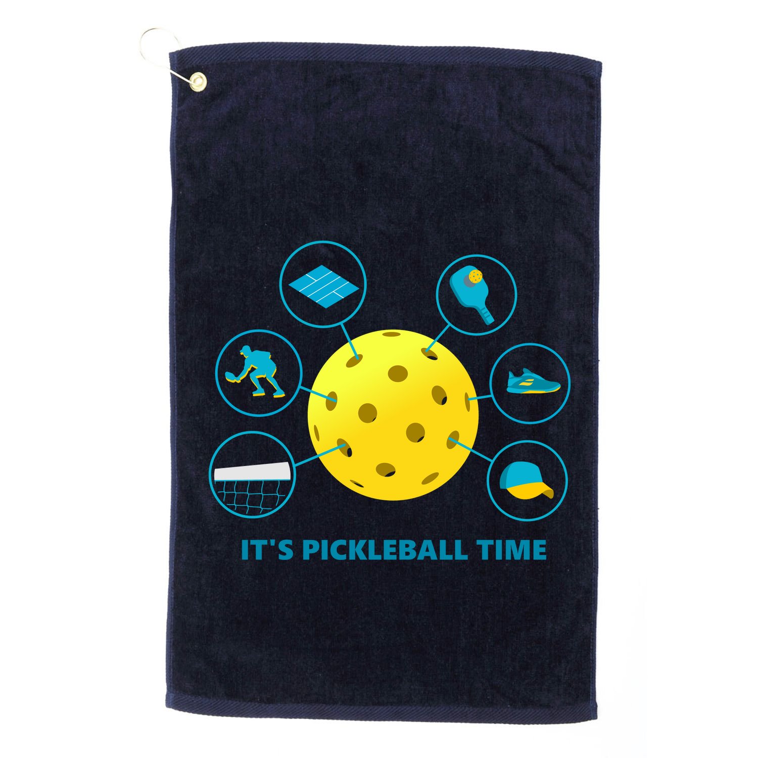 Its Pickleball Time Golf Towel