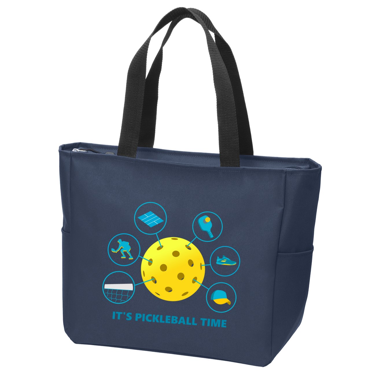 Its Pickleball Time Zip Tote Bag