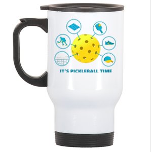 Its Pickleball Time Stainless Steel Travel Mug