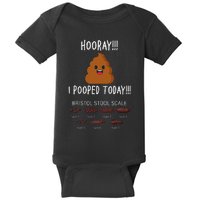 I Pooped Today Love Poop and Pee Adult Humor Baby Bodysuit