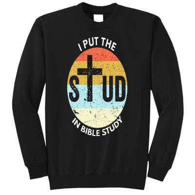 I Put The Stud In Bible Study Funny Bible Study Christian Sweatshirt