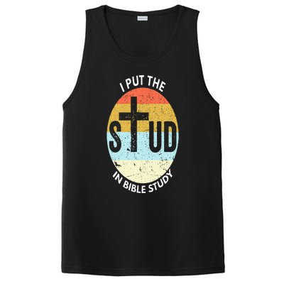 I Put The Stud In Bible Study Funny Bible Study Christian PosiCharge Competitor Tank